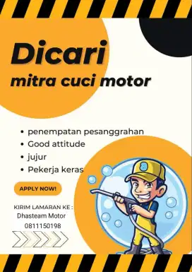 Lowongan Kerja Mitra Cuci Steam Motor
