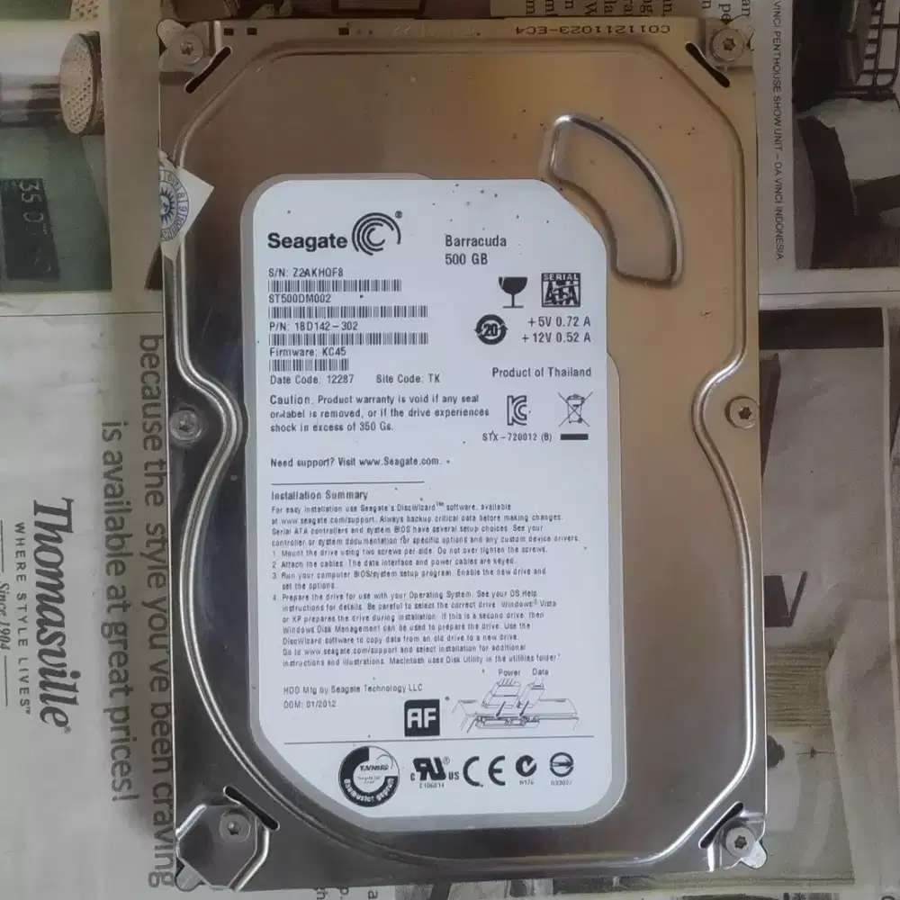 HDD Seagate slim 500GB SATA3