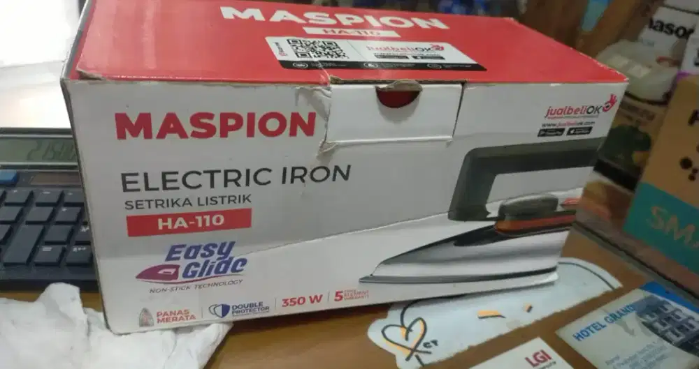 Di jual semua macam barang elektronik rumah ada setrika,kipas, kom lis