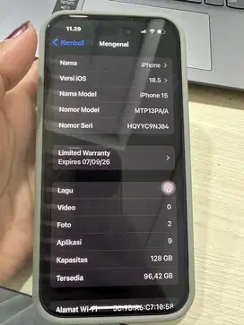 Jual iphone 15 y