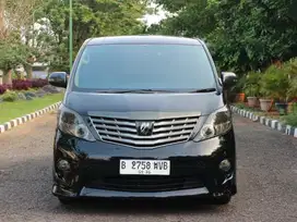 TOYOTA ALPHARD S AUDIOLESS AT 2010 HITAM ISTIMEWA PAJAK PANJANG