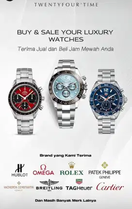 Beli Jam Mewah Rolex Cartier Hublot Patek Breitling Panerai Omega