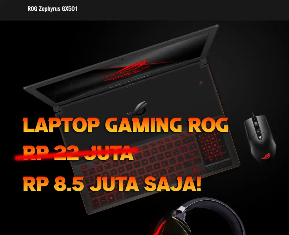 JUAL MURAH LAPTOP GAMING ROG Zephyrus