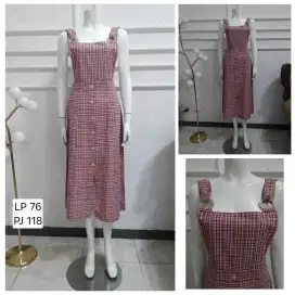 Dress OL kutung pink preloved