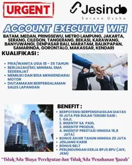 Urgent ACCOUNT EXECUTIVE WIFI