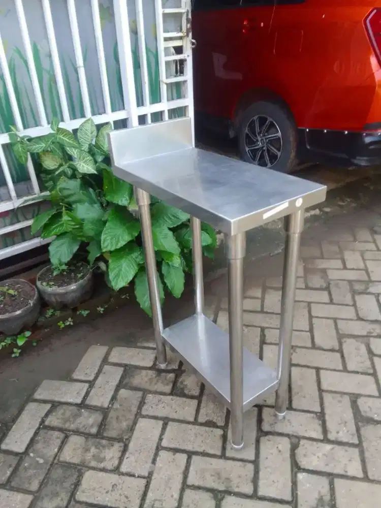 Meja stainlees 30x60x85