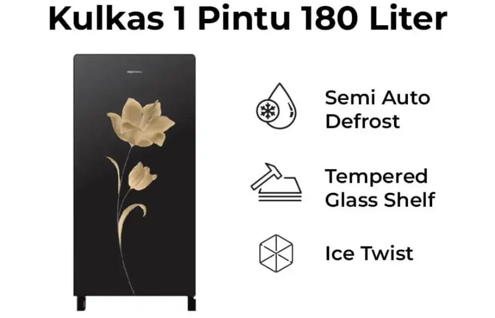 PROMO KULKAS POLYTRON PRA-18MNX , BISA KREDIT CICILAN RINGAN