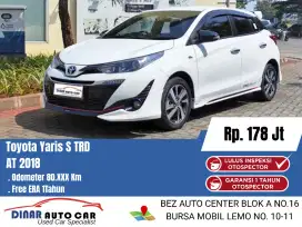 Yaris 1.5 S TRD 2018 At Putih Km 83Rb Warenty 1Th Dp 10Jt *DINAR auto*