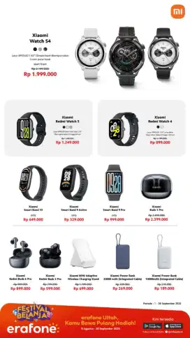 SMARTWATCH XIAOMI READY STOK LENGKAP