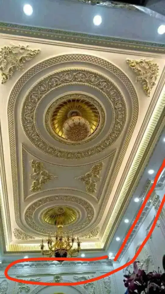 Spesialis pasang plafon gypsum pvc partisi canopy wallmolding murah