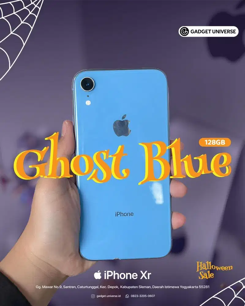 iPhone Xr 128Gb Whitelist Kemenprin Fullset Mulus