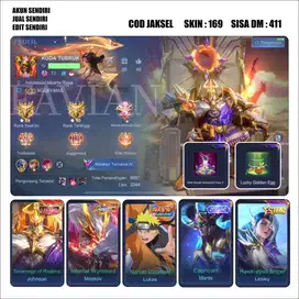 Akun ML LEGEND JONSON + NARUTO