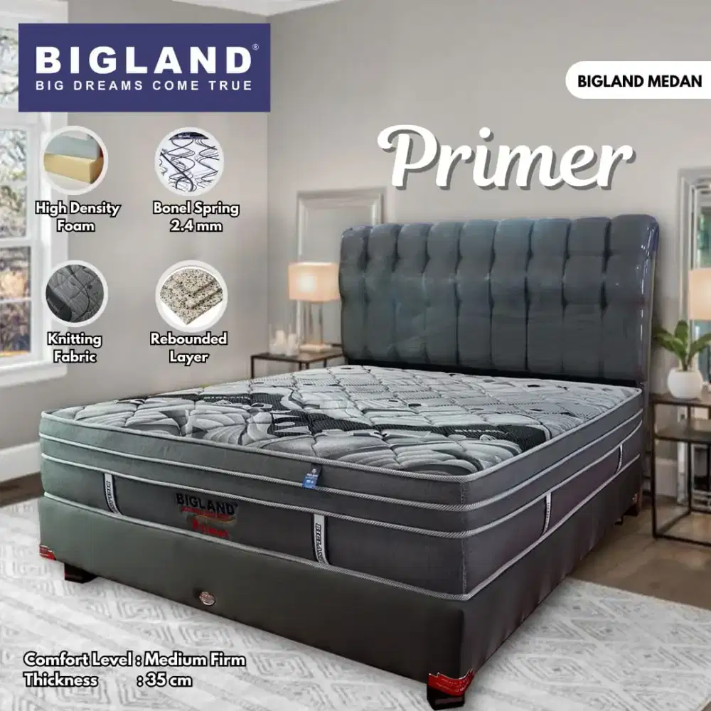 Springbed Bigland primer 180x200 (hanya matrass)