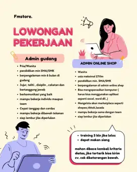 Admin Gudang dan Admin Marketplace