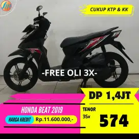 JUAL CEPAT HONDA BEAT 2019 CASH/KREDIT BERGARANSI ANGSURAN RINGAN