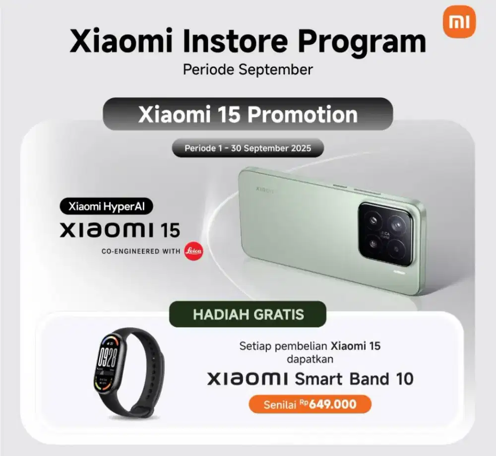 Xiaomi 15 Free MiBand 10 Ram 12GB/256GB