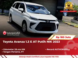 2023 Toyota Avanza 1.3 E MPV E AT Putih 2023/2024 [ LOW KM ]