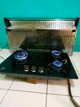 Kompor tanam +hood siap pakai dan Siap Kirim