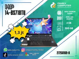 HP 14-BS718TU|SSD 500 GB|RAM 4GB |CPU INTEL CELERON N3060