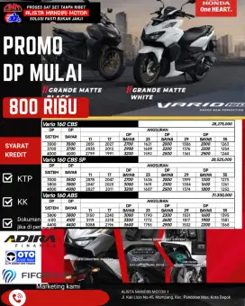 VARIO 160 SERIES DP 800 PROSES CEPAT SYARAT MUDAH