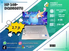HP 14S DQ0508TU|INTEL CELERON N4120|INTEL UHD GRAPHIC|8GB|256GB
