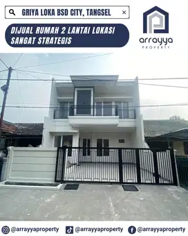 TURUN HARGA, RUMAH BARU 2 LANTAI GRIYA LOKA BSD ,HRB118,