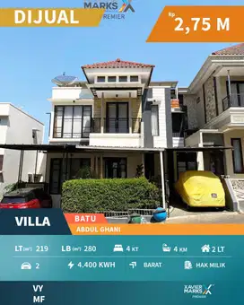 Villa Nyaman Harga Murah View Gunung di Abdul Gani Batu