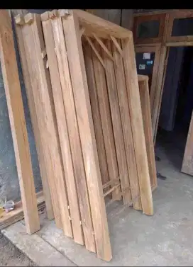Jual kusen pintu kayu mahuni
