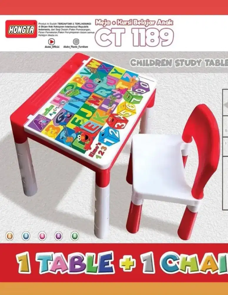 Set meja dan kursi anak hongta