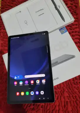Samsung Tab S9 FE 5g with S-pen layar 10.9in mulus cakep fulset