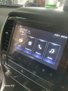 head unit mitsubishi pajero sport 2021 up original+frame 9inc