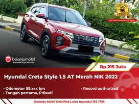 [ GARANSI 5TH ] Hyundai Creta Style 1.5 AT Merah 2022 2023