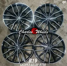 Jual velg protech r19 5x120 byd bmw f30 e90 f10 dll