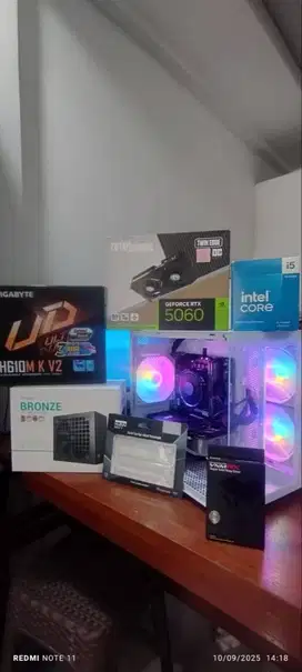 PC i5 14400F RTX 5060 8GB RAM 32GB DDR5 Bergaransi