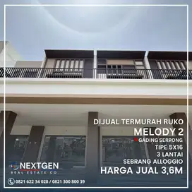 Dijual Super Murah Ruko Melody 2 Gading Serpong 3 Lantai