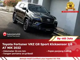 [ GARANSI 5TH ] Toyota Fortuner VRZ GR Sport Kicksensor 2.8 2022/2023