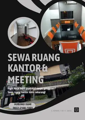 Disewakan Ruang Meeting dan Ruang Kantor Harian