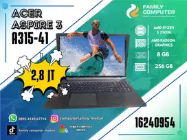 ACER ASPIRE 3 A315-41|SSD 256GB|RAM 8GB|CPU AMD RYZEN 5 2500U