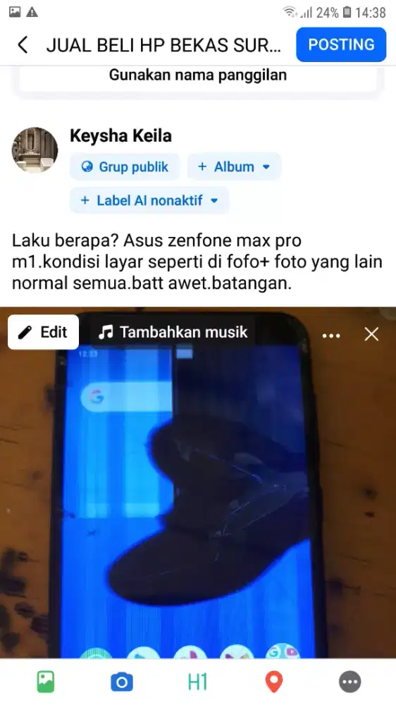 Asus zenfone max pro M1