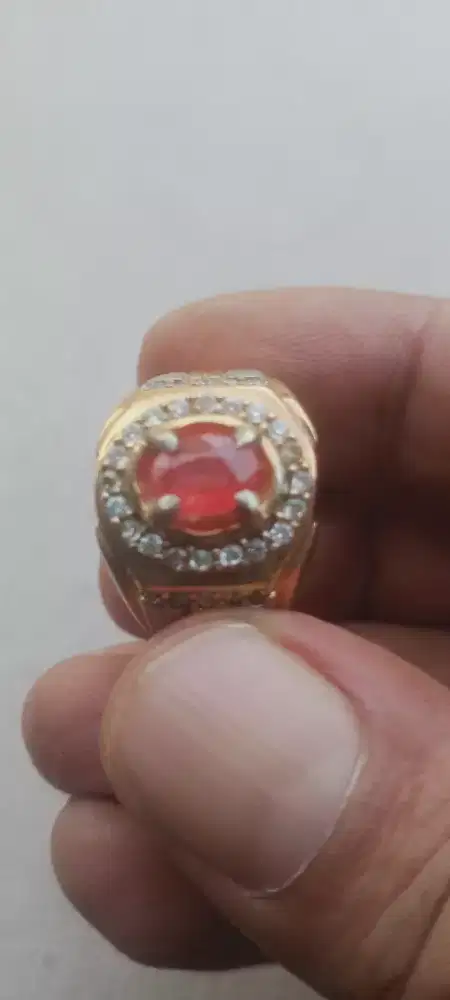 Batu orange sapphire natural memo