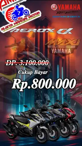 AEROX ALPHA DP 800 RIBU MOTOR BARU SYARAT KTP KK
