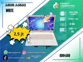 ASUS A456U WHITE| INTEL CORE I5GEN7|NVIDIA 2GB|8GB|128+1TB