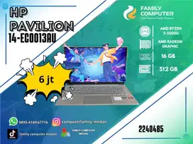 HP PAVILION 14-EC0013AU|SSD512GB|RAM 16GB|CPU AMD RYZEN5-5500U
