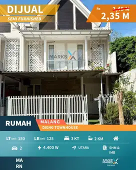 Dijual Cepat Rumah Siap Huni Di Dieng TownHouse, Malang