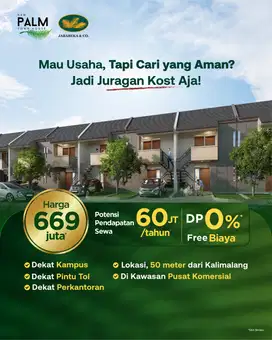 Dijual Rumah Model Rumah Kos, New Palm Jababeka