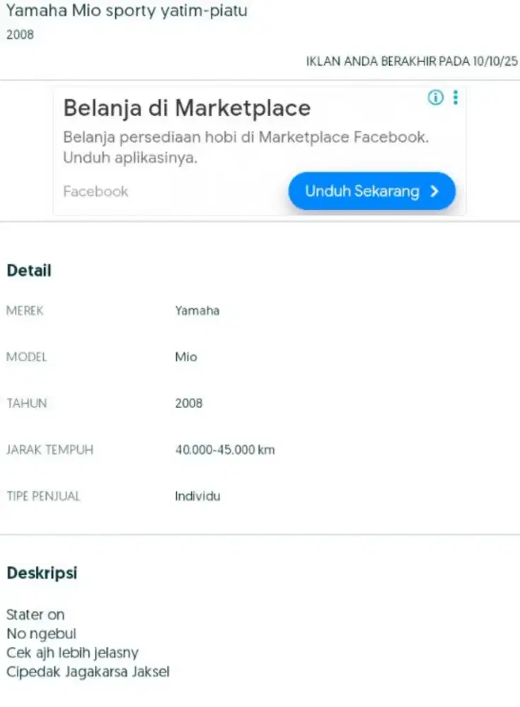 Yamaha Mio sporty