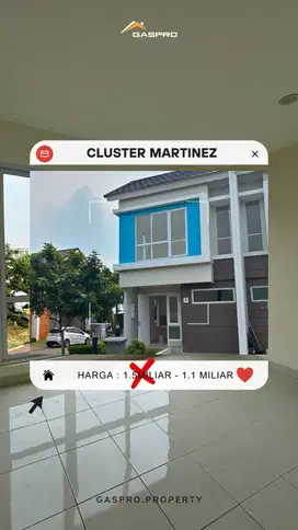 Dijual Rumah Eksklusif Cluster Martinez – Summarecon Gading Serpong