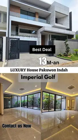 TEV DIJUAL RUMAH MEWAH BARU DI PAKUWON INDAH IMPERIAL GOLF