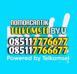 (bisa COD) Nomor Cantik Kartu TELKOMSEL by.U byU RAPI AABBBCCDD 776677
