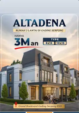Hunian Premium Cluster Altadena Rumah Modern dengan Attic Eksclusif